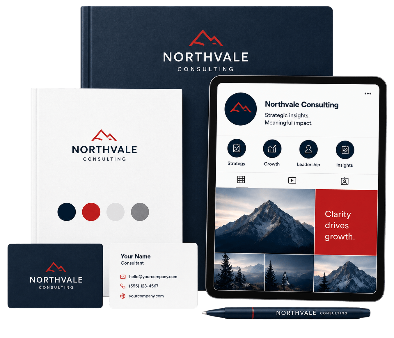 Northvale Consulting branded collateral